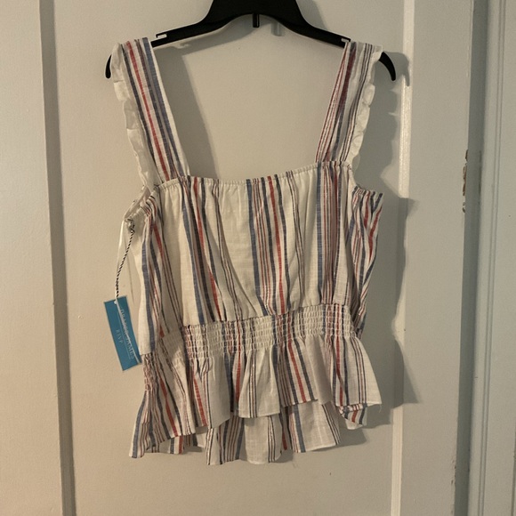 Draper James Peplum Fourth of July Top - Picture 3 of 5